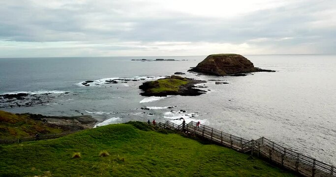 Aerial View of Phillip Island