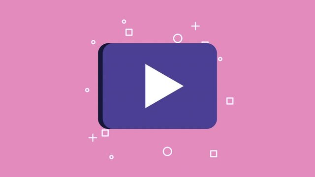 media player button play animation