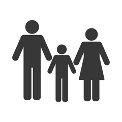 family silhouettes figures avatars