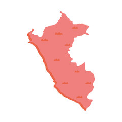 peru pink map