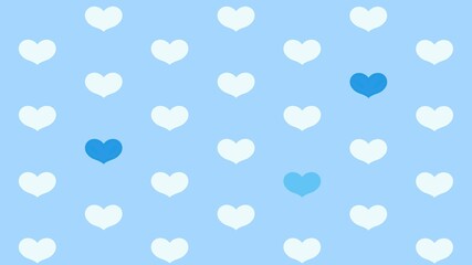 ハートシャワー　ブルー