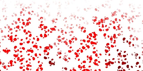 Light red vector texture with memphis shapes.