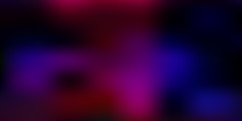 Dark blue, red vector gradient blur layout.