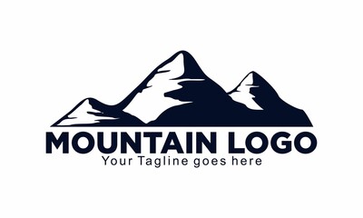 Fototapeta na wymiar Big mountain vector logo