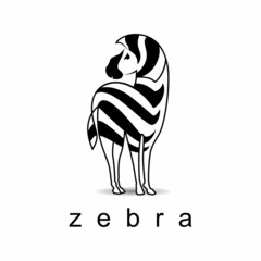 Simple and unique femininity zebra horse image graphic icon logo design abstract concept vector stock. Can be used as a symbol related to animal or character.