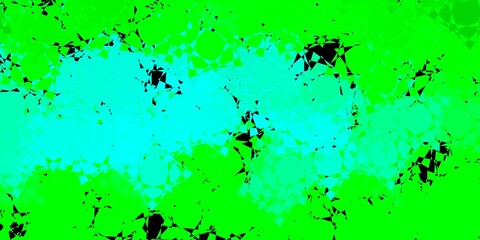 Dark Green vector texture with random triangles.
