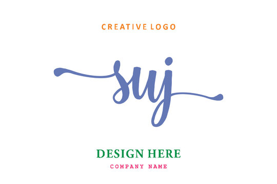 SUJ lettering logo is simple, easy to understand and authoritative