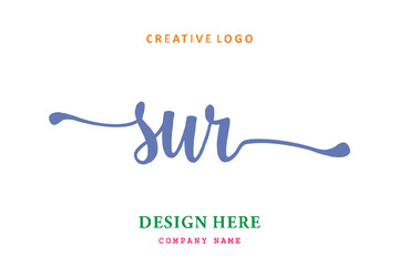 SUR lettering logo is simple, easy to understand and authoritative
