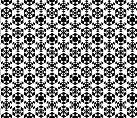Obraz premium Abstract seamless pattern, minimal geometric background, repeating geometric pattern, graphic modern pattern, black and white pattern background