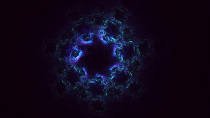 3D rendering abstract round light background