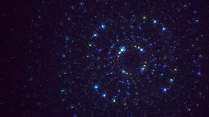 Fototapeta premium 3D rendering abstract round light background