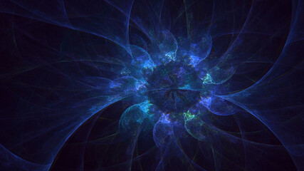 3D rendering abstract round light background