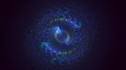 3D rendering abstract round light background