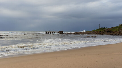beach in the morning