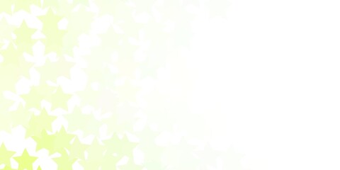 Light Green vector texture with beautiful stars.