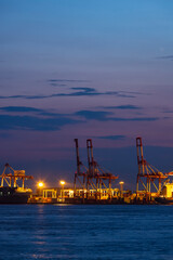 Obraz premium 大阪港_夕景 夏