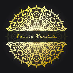 Luxury Mandala Gold Ornament EPS 10