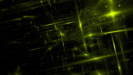 Fototapeta na wymiar Cyberspace matrix parallel world, another reality digital world. Science fiction hacker concept. Digital data network matrix. 3d render