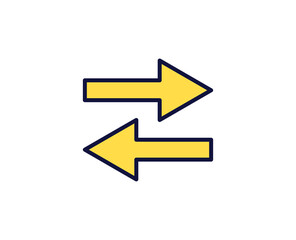 Share flat icon. Thin line signs for design logo, visit card, etc. Single high-quality outline symbol for web design or mobile app. Sign outline pictogram.