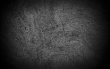 Old wall texture cement dark black gray  background abstract grey color design are light with white gradient background.