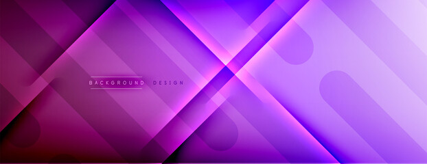 Abstract background. Shadow lines on bright shiny gradient background.