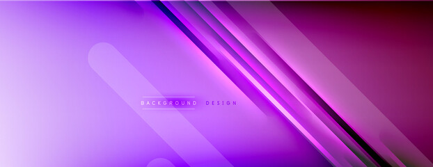 Abstract background. Shadow lines on bright shiny gradient background.