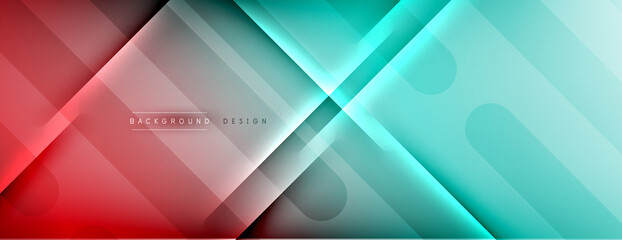 Abstract background. Shadow lines on bright shiny gradient background.
