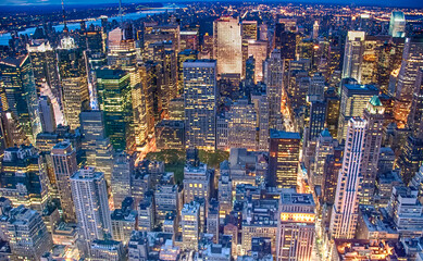New York City. Wonderful view of Manhattan Skyscrapers