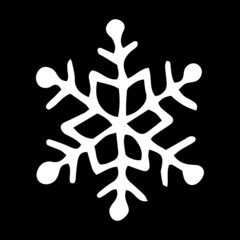Simple christmas snowflake