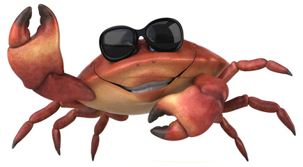 Fun crab - 3D Illustration © Julien Tromeur