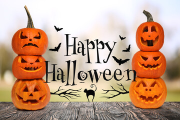 Greeting card for Happy Halloween celebration