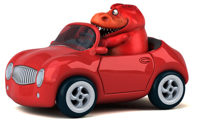 Fun Trex - 3D Illustration © Julien Tromeur