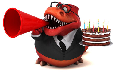 Fun Trex - 3D Illustration © Julien Tromeur