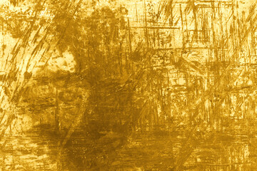 Gold grunge texture with scratches
