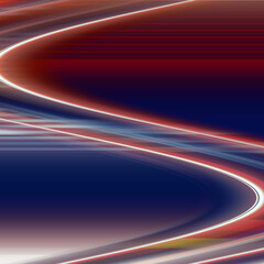 Red blue waves abstract background with lines