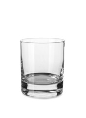 Beautiful empty glass isolated on white background