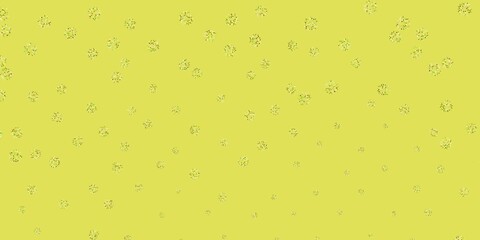 Light green, yellow vector natural backdrop with flowers.
