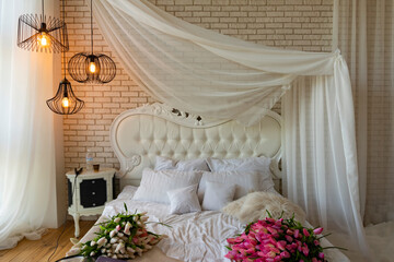 Romantic setting in the bedroom
