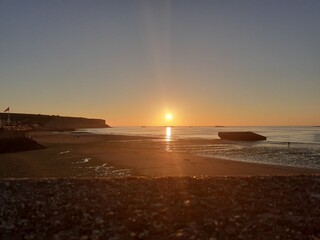 sunset on the beach