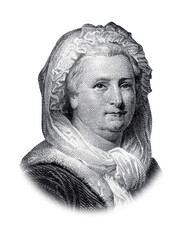 Portrait of Martha Washington - obrazy, fototapety, plakaty