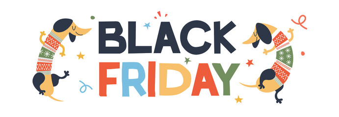 Black Friday. Colorful poster for sale. - 463539591
