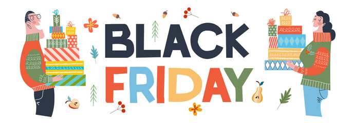 Black Friday. Colorful poster for sale. - 463539595