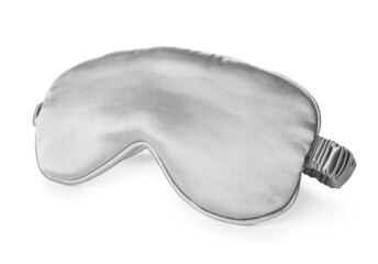 Stylish sleep mask on white background