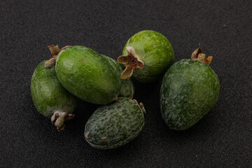Tropical green sweet fruit Feijoa