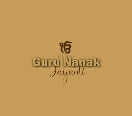 Abstract illustration for happy guru nanak jayanti.