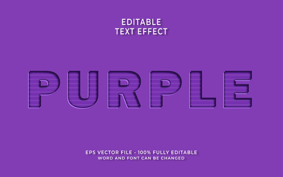 Purple Editable Text Effect