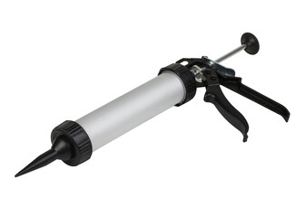 Closed type mechanical silicone sealant gun isolated on white background. Aluminum Sealant Gun