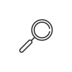 Search, zoom line icon