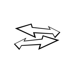 Arrow icon vector, logo design, illustration 3d, business symbols