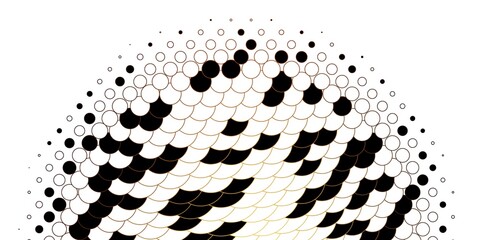 Light Orange vector pattern with spheres.